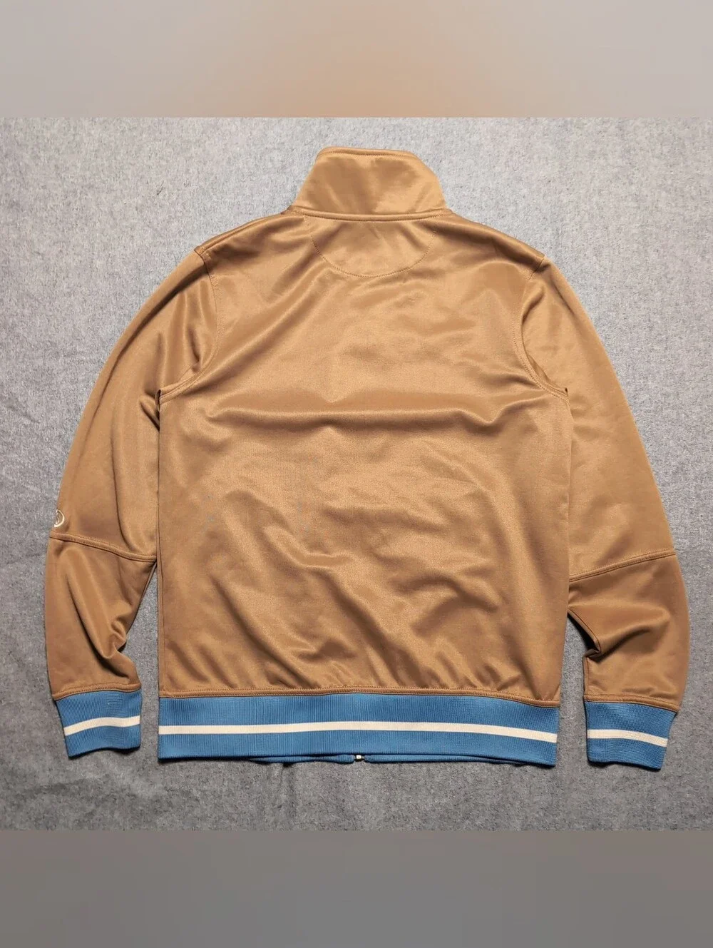 Y2K Stussy Tape Zipper Track Polo Jacket Size Small Sports Embroidered